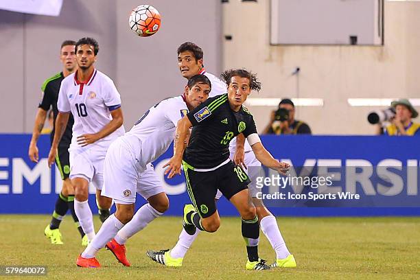Mexico midfielder Andres Guardado during the second half of the CONCACAF Gold Cup quarterfinal game between the Mexico and the Costa Rica played at...