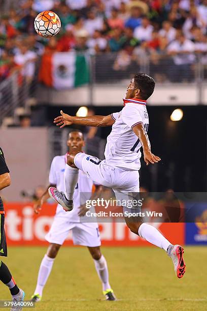 Costa Rica forward Johan Venegas during the second half of the CONCACAF Gold Cup quarterfinal game between the Mexico and the Costa Rica played at...