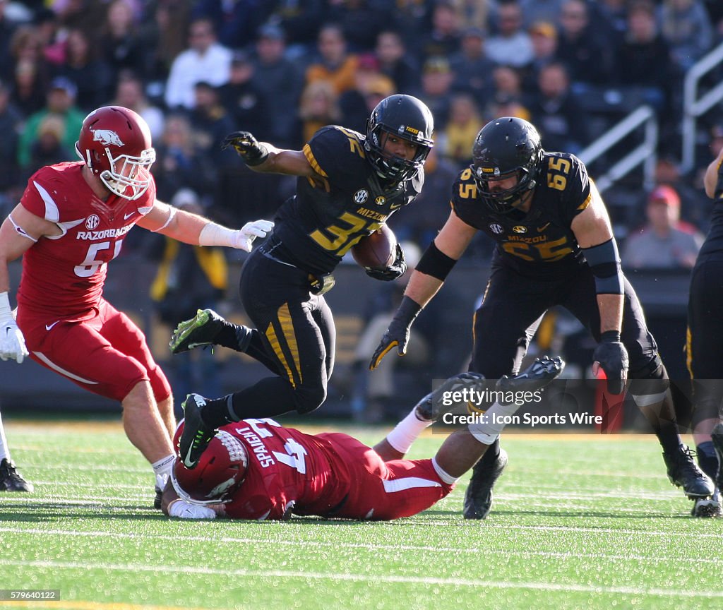 NCAA FOOTBALL: NOV 28 Arkansas at Missouri