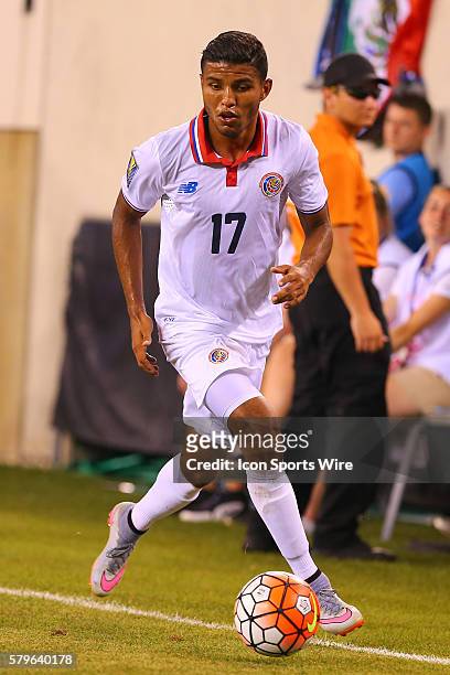 Costa Rica forward Johan Venegas during the second half of the CONCACAF Gold Cup quarterfinal game between the Mexico and the Costa Rica played at...