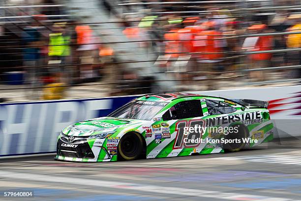The Interstate Batteries Toyota, driven by Kyle Busch during the 5-hour ENERGY 301 at New Hampshire Motor Speedway in Loudon, NH.