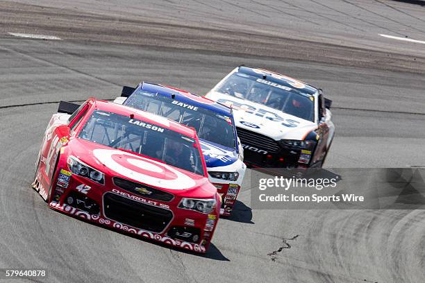 Sprint Cup driver, Kyle Larson, driver of the Target Chevy during the 5-hour ENERGY 301 at New Hampshire Motor Speedway in Loudon, NH.