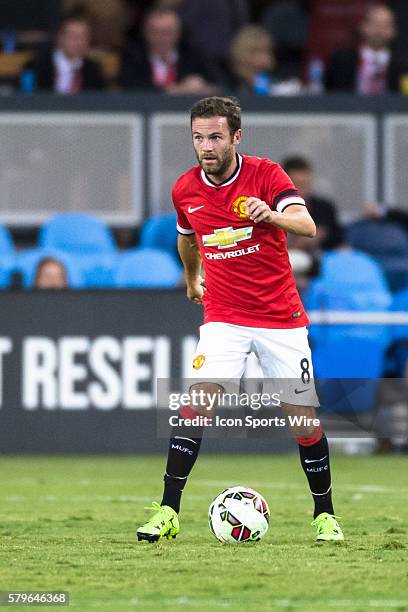 During the International Champions Cup soccer game between the San Jose Earthquakes and Manchester United at Avaya Stadium in San Jose, California,...