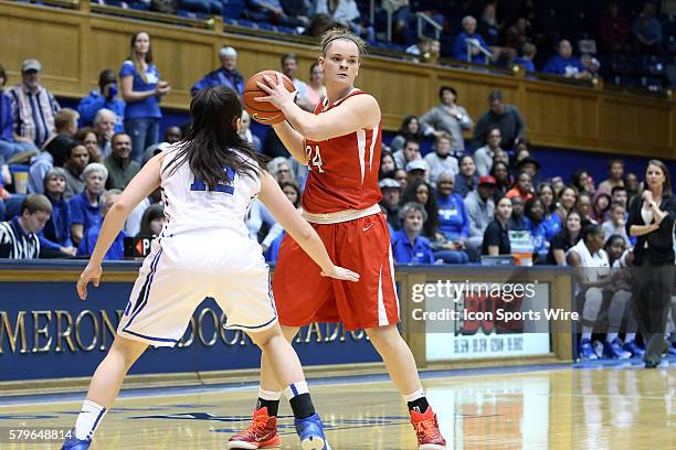 Stony Brook's Elizabeth Manner and Duke's Mercedes Riggs . The Duke University Blue Devils hosted the Stony Brook University Seahawks at Cameron...