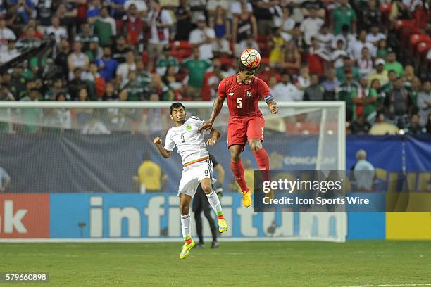 Panama Defender Roman Torres during the CONCACAF semifinal match between the Panama and Mexico at the Georgia Dome in Atlanta, GA. Mexico won 2-1 in...