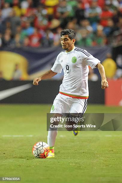 Mexico Forward Jesus Corona during the CONCACAF semifinal match between the Panama and Mexico at the Georgia Dome in Atlanta, GA. Mexico won 2-1 in...