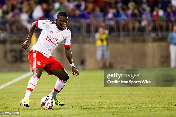 Benfica midfielder Ola John during the second half of the International Champions Cup featuring SL Benfica versus Fiorentina at Rentschler Field in...