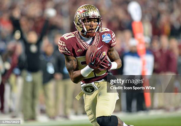 Dec 2014 Florida State Seminoles wide receiver Rashad Greene catches a touchdown pass in the second half of the ACC Championship Game between Florida...