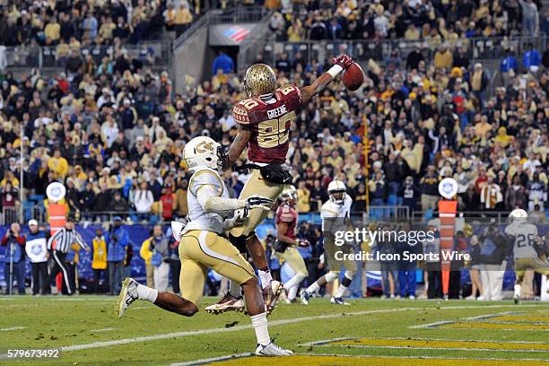 Dec 2014 Florida State Seminoles wide receiver Rashad Greene can't make the one-handed catch in the fourth quarter of the ACC Championship Game...
