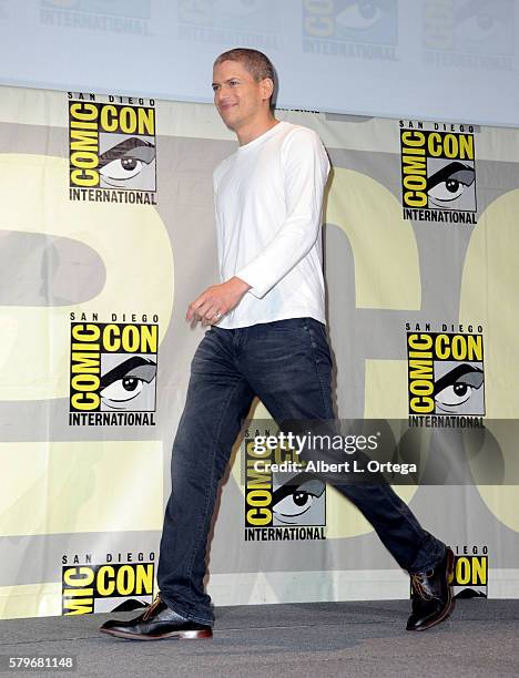 Actor Wentworth Miller attends the Fox Action Showcase: "Prison Break" And "24: Legacy" during Comic-Con International 2016 at San Diego Convention...