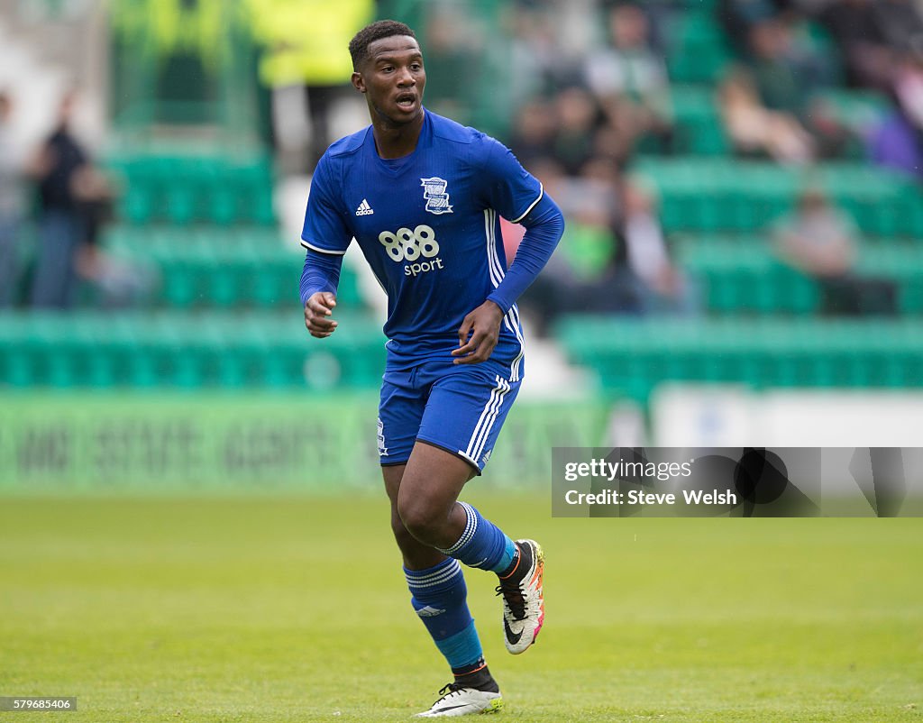 Hibernian and Birmingham City - Pre-Season Friendly