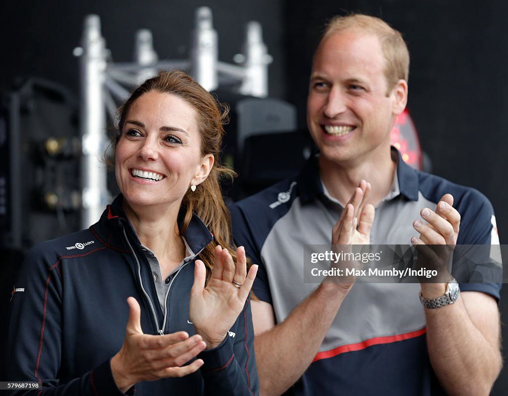 Duke And Duchess Of Cambridge At America's Cup World Series