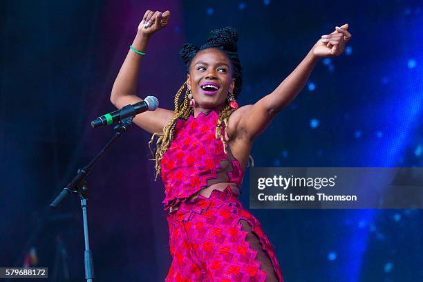 Shingai Shoniwa performs with the British Electric Foundation on day three of Rewind Scotland at Scone Palace on July 24, 2016 in Perth, Scotland.