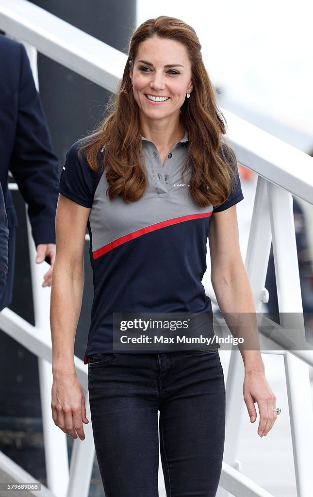 Duke And Duchess Of Cambridge At America's Cup World Series