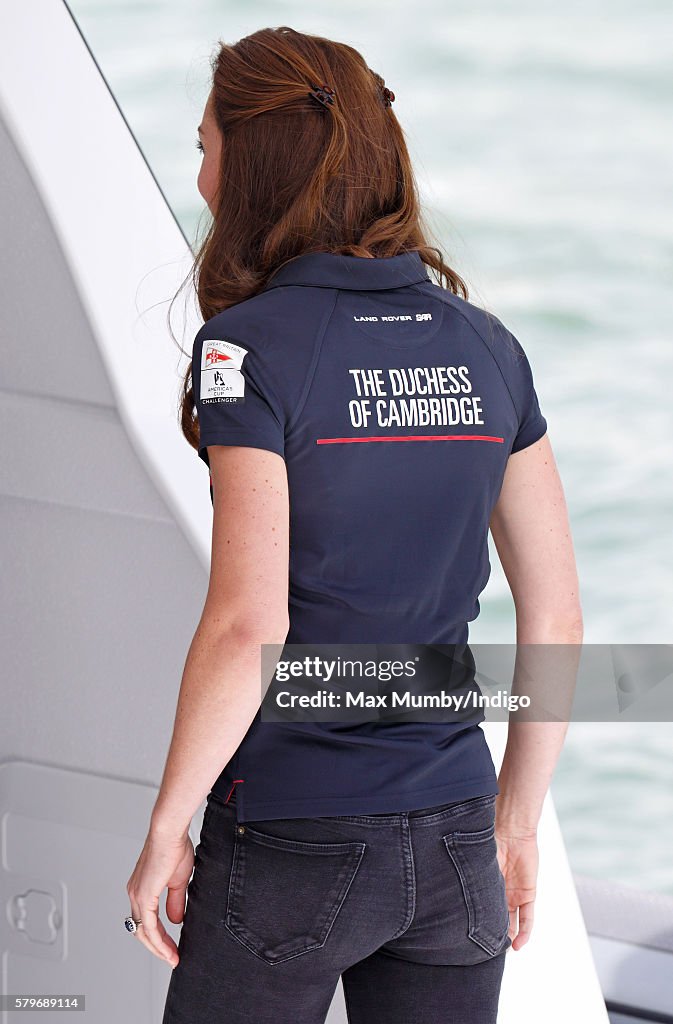 Duke And Duchess Of Cambridge At America's Cup World Series