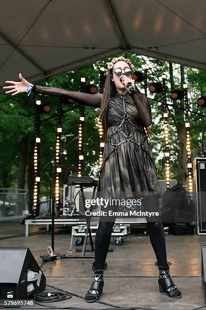 Musician Allie X performs onstage at the 2016 WayHome Music and Arts Festival on July 24, 2016 in Oro-Medonte, Canada.