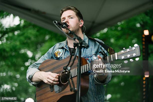 Musician Sam Bentley of 'The Paper Kites' performs onstage at the 2016 WayHome Music and Arts Festival on July 24, 2016 in Oro-Medonte, Canada.