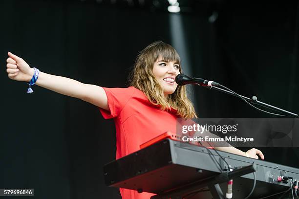 Musician Josephine Vander Gucht of 'Oh Wonder' performs onstage at the 2016 WayHome Music and Arts Festival on July 24, 2016 in Oro-Medonte, Canada.