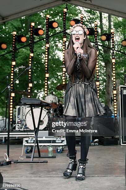 Musician Allie X performs onstage at the 2016 WayHome Music and Arts Festival on July 24, 2016 in Oro-Medonte, Canada.