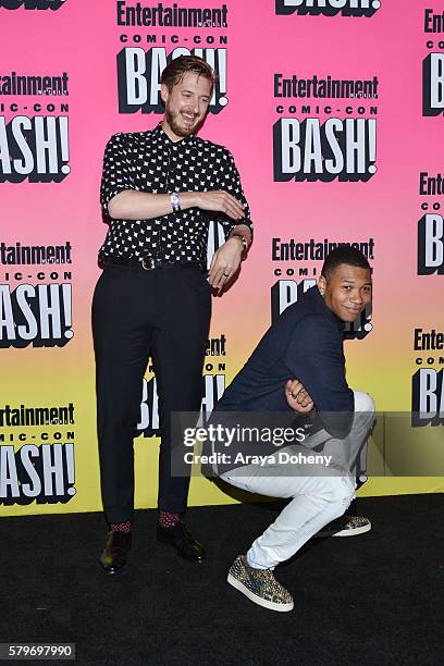 Arthur Darvill and Franz Drameh attend Entertainment Weekly's Comic-Con Bash held at Float at Hard Rock Hotel San Diego on July 23, 2016 in San...