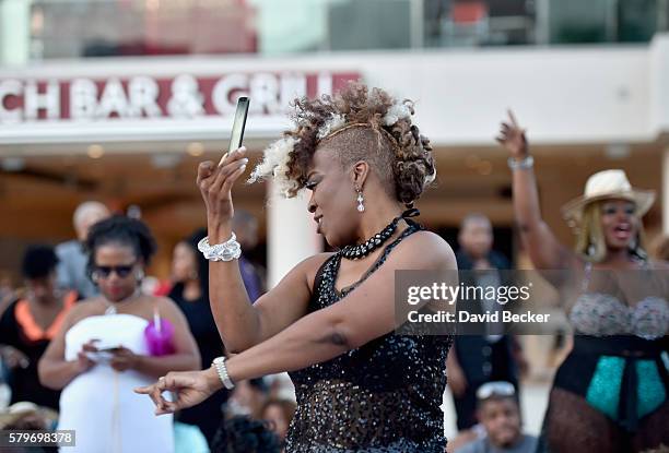 Guests attend the Neighborhood Awards Beach Party at the Mandalay Bay Beach at the Mandalay Bay Resort and Casino on July 24, 2016 in Las Vegas,...