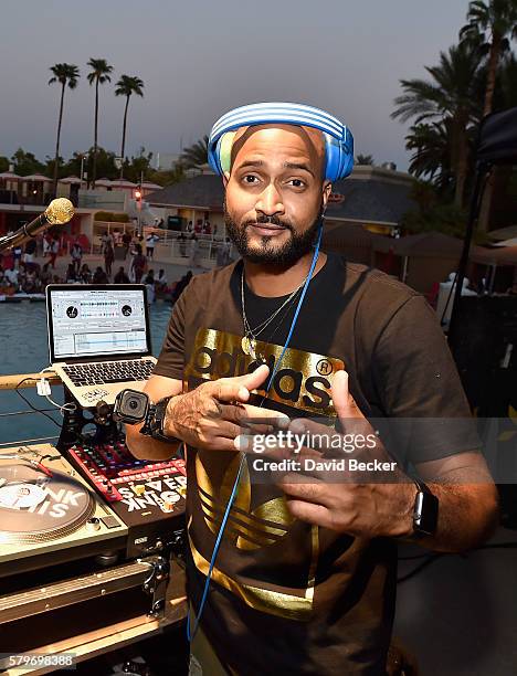 Silver Knight performs during the Neighborhood Awards Beach Party at the Mandalay Bay Beach at the Mandalay Bay Resort and Casino on July 24, 2016 in...