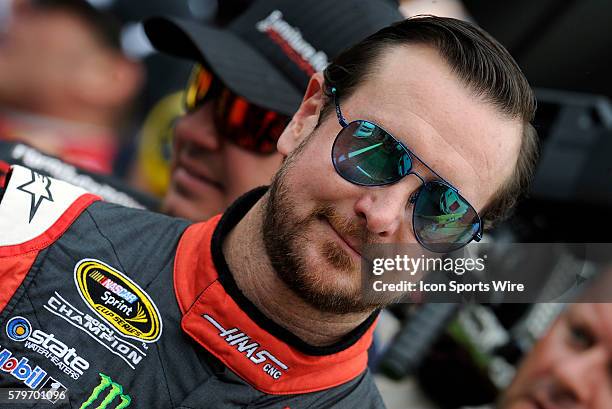 July 2015 | Kurt Busch Haas Automation Chevrolet SS during driver introductions at the NASCAR Sprint Cup 22nd Annual Crown Royal Presents the Jeff...