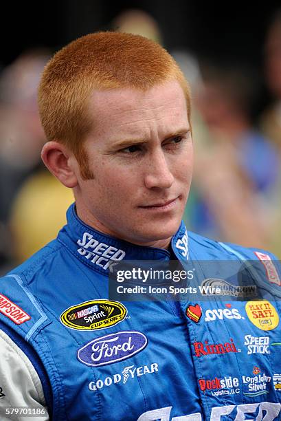 July 2015 | Cole Whitt Speed Stick Ford Fusion during driver introductions at the NASCAR Sprint Cup 22nd Annual Crown Royal Presents the Jeff Kyle...