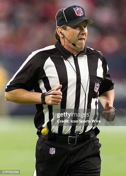 Field Judge Doug Rosenbaum during the NFL Wild Card game between the Kansas City Chiefs and Houston Texans at NRG Stadium in Houston, TX.