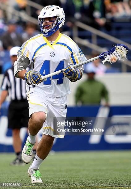 Florida Launch midfielder Steven Brooks in action during an MLL lacrosse match between the Florida Launch and the Chesapeake Bayhawks at Navy-Marine...