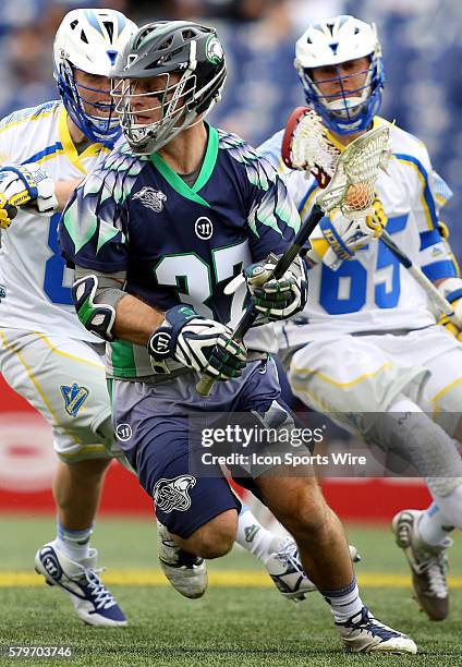 Chesapeake Bayhawks midfielder Stephen Robarge in action during an MLL lacrosse match between the Florida Launch and the Chesapeake Bayhawks at...