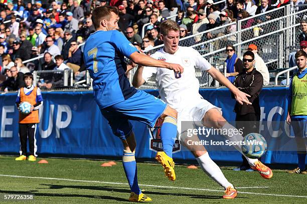 Virginia's Scott Thomsen and UCLA's Felix Vobejda . The University of Virginia Cavaliers played the University of California Los Angeles Bruins at...