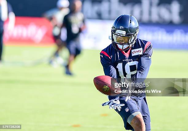 Houston Texans Wide Receiver Cecil Shorts during the Texans Training Camp at Houston Methodist Training Center, Houston, Texas.
