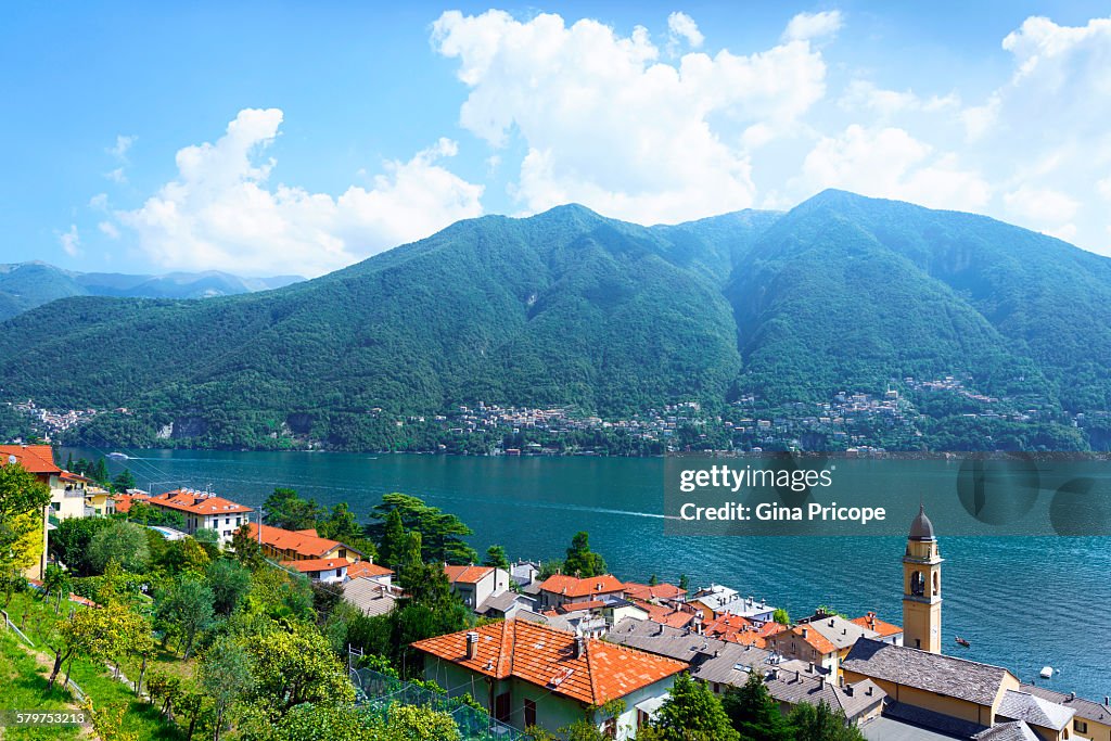 Lake Como, view from Carate Urio