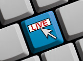 Keyboard with mouse arrow Live