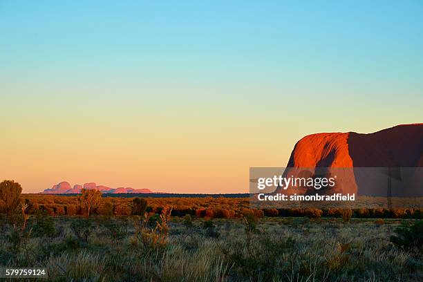 parc national d’uluṟu-kata tjuṯa - outback australia photos et images de collection