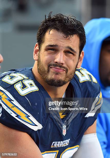 San Diego Chargers Linebacker Andrew Gachkar [15793] during an NFL game between the Denver Broncos and the San Diego Chargers at Qualcomm Stadium in...