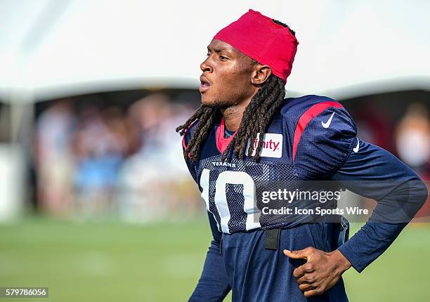 Houston Texans Wide Receiver DeAndre Hopkins during the Texans Training Camp at Houston Methodist Training Center, Houston, Texas.