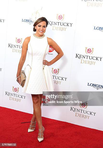 Anchor Robin Meade arrives on the red carpet at the 141st running of the Kentucky Derby at Churchill Downs in Louisville, KY.