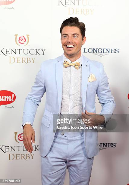 Actor Josh Henderson arrives on the red carpet at the 141st running of the Kentucky Derby at Churchill Downs in Louisville, KY.