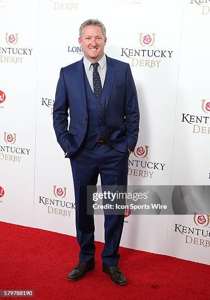 Celebrity chef Tim Love arrives on the red carpet at the 141st running of the Kentucky Derby at Churchill Downs in Louisville, KY.