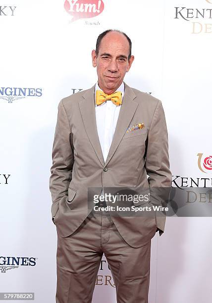Actor Miguel Ferrer arrives on the red carpet at the 141st running of the Kentucky Derby at Churchill Downs in Louisville, KY.