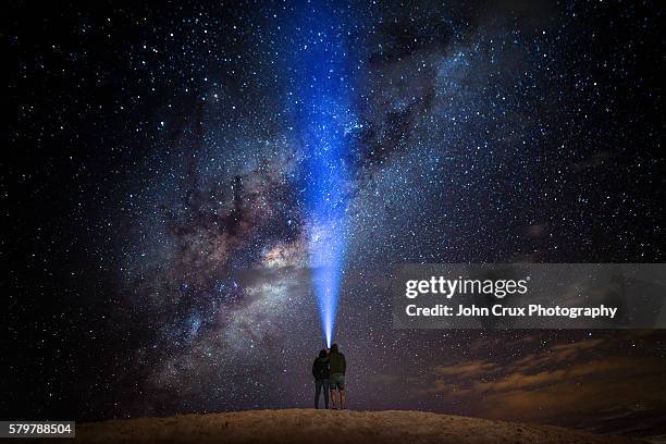 milkyway stargazing - lancelin stock pictures, royalty-free photos & images