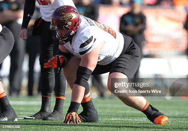 South squad offensive guard Christian Westerman of Arizona State during the Senior Bowl at Ladd-Peebles Stadium in Mobile, Ala. South squad won 27-16...