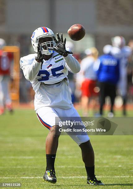 Buffalo Bills running back Bryce Brown in action during the Buffalo Bills Training Camp at St. John Fisher College in Pittsford, New York.