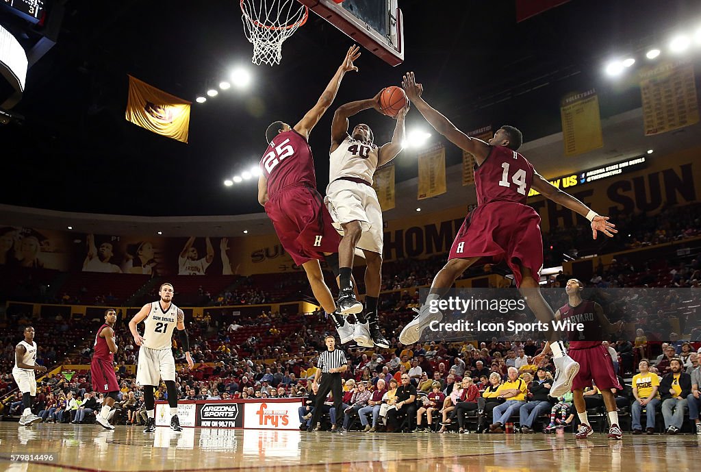 NCAA BASKETBALL: DEC 28 Harvard at Arizona State