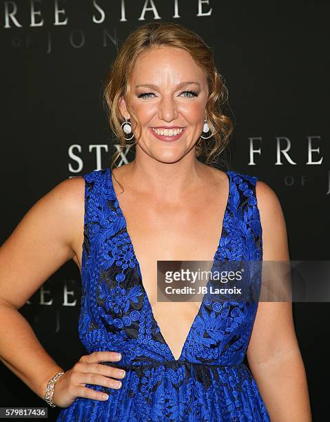 Kerry Cahill attends the premiere of STX Entertainment's 'Free State of Jones' at DGA Theater on June 21, 2016 in Los Angeles, California.