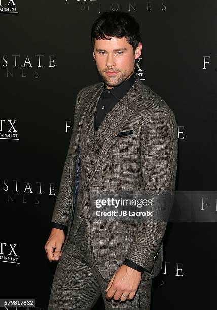 Benjamin Hollingsworth attends the premiere of STX Entertainment's 'Free State of Jones' at DGA Theater on June 21, 2016 in Los Angeles, California.