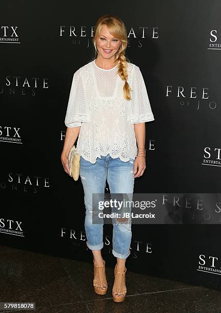 Charlotte Ross attends the premiere of STX Entertainment's 'Free State of Jones' at DGA Theater on June 21, 2016 in Los Angeles, California. *