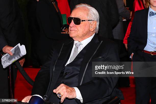 Hall of Fame Coach Don Shula arrives on the Red Carpet for the 5th Annual NFL Honors at the Bill Graham Civic Auditorium in San Francisco California.